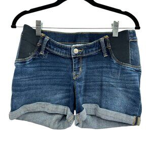 Liz Lange Maternity Midi Jean Shorts Size XS
